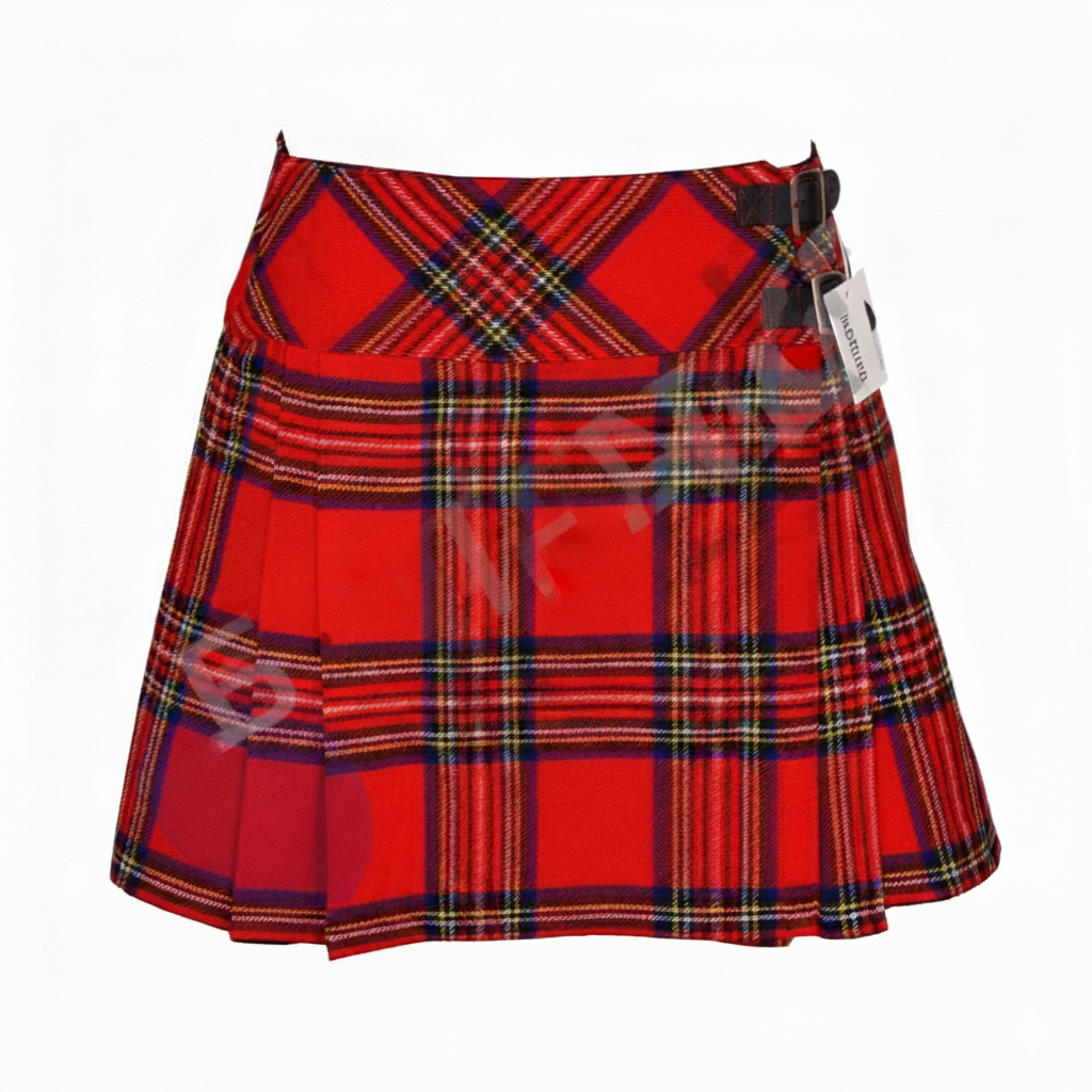 Women's Royal Stewart Tartan Pleated Billie Kilt Skirt - Size 41'' Length 19''