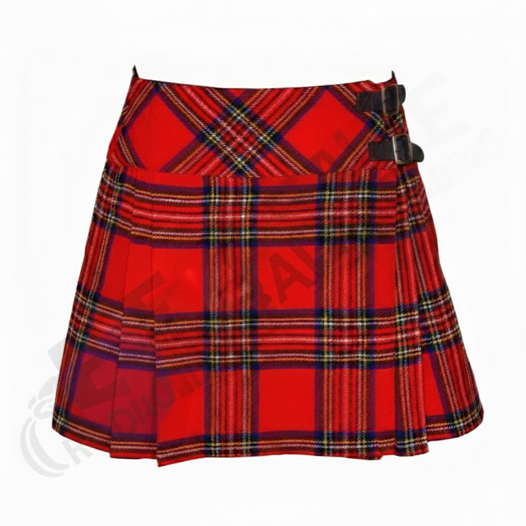 Women's Royal Stewart Tartan Pleated Billie Kilt Skirt - Size 41'' Length 19''