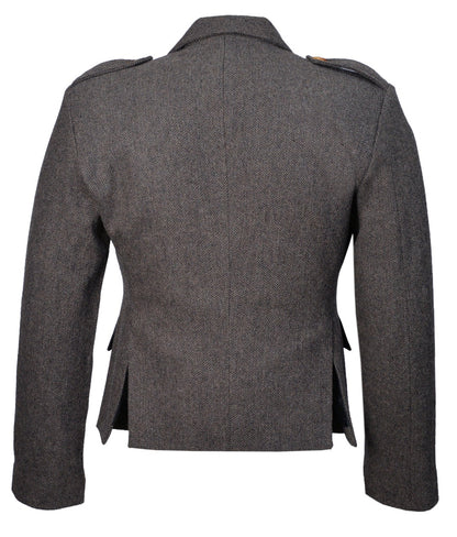 Scottish Brown Tweed Argyle Kilt Jacket With Waistcoat/Vest - Sizes 36"- 54"