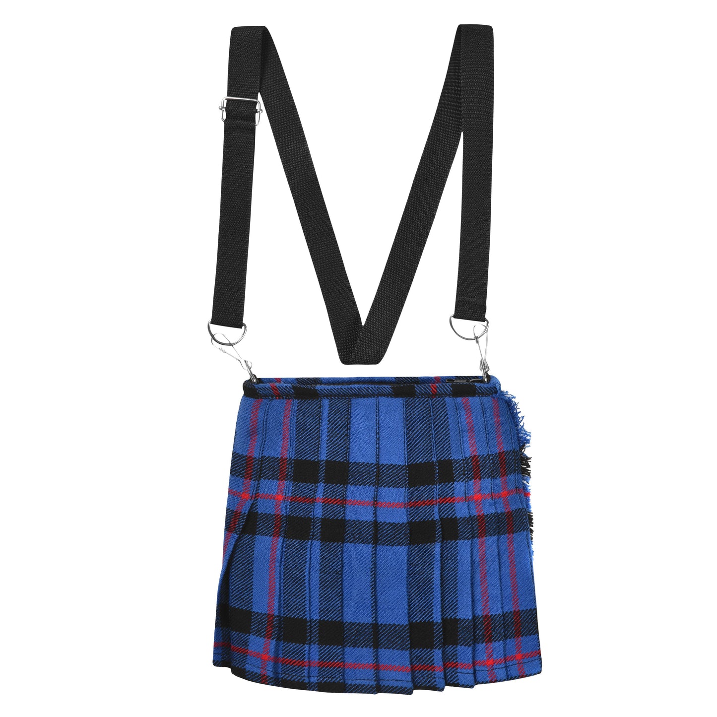 Traditional Scottish Women Tartan Bag Pleated Crossbody Purse - Adjustable Straps, Zip Closure Elliot Modern Tartan