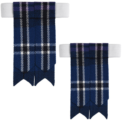 Scottish Tartan Kilt Flashes with Elastic Adjusters Scottish Heritage