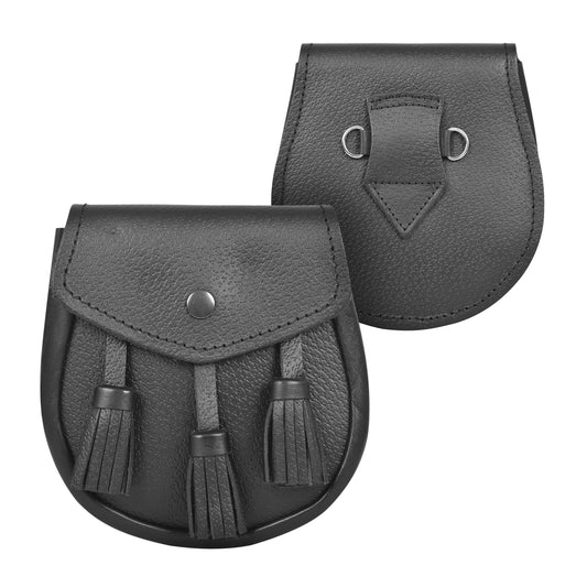 Premium Leather Sporran for Men - Ideal Kilt Accessories for Men, Scottish Kilt Sporran with Chain Belt Art # 1